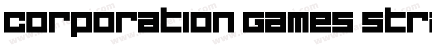 Corporation Games Straight字体转换